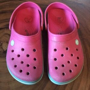 Women’s size 7 pink crocs